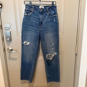 Abercrombie & Fitch The Ankle Straight High Rise Curve Love Jeans Size 29/8R